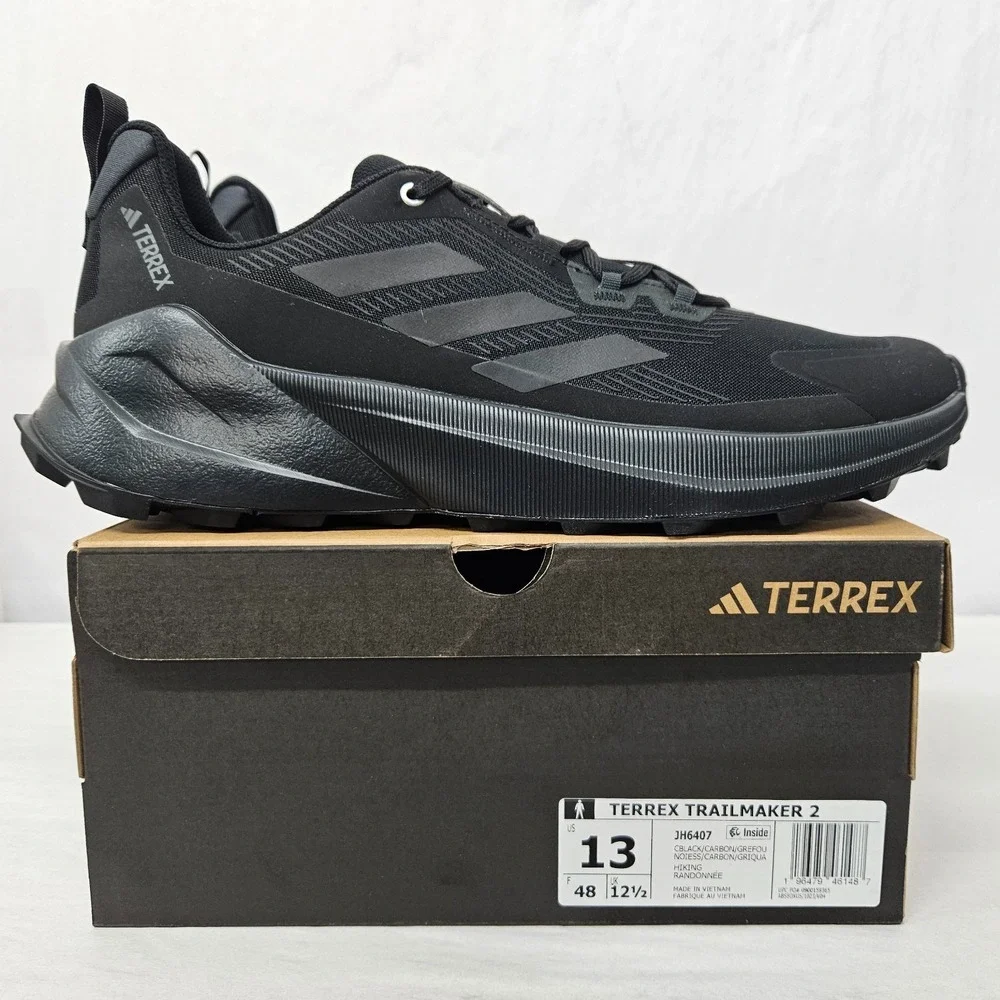 Adidas Terrex Trailmaker 2‎ Hiking Shoes JH6407 Black Carbon Grey Men's Size 13
